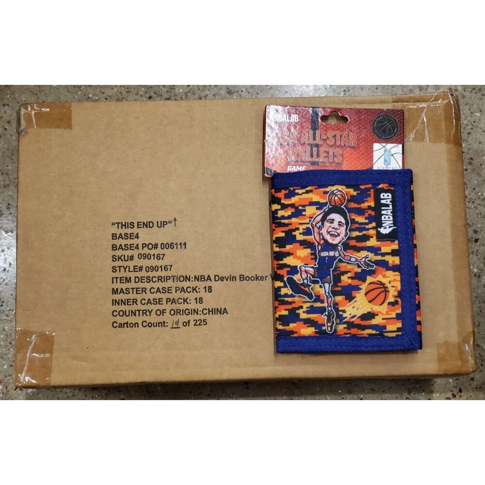 NBA All-Star Wallets Devin Booker SEALED CASE of (18) - NEW